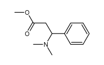 methyl 3-(dimethylamino)-3-phenylpropionate结构式