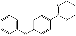 4-苯氧基苯硼酸-1,3-丙二醇酯结构式