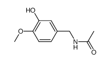 N-(3-hydroxy-4-methoxybenzyl)acetamide Structure