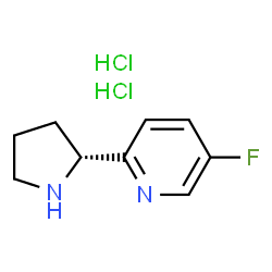 (R)-5-氟-2-(吡咯烷-2-基)吡啶二盐酸盐结构式