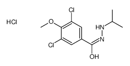 3,5-dichloro-4-methoxy-N'-propan-2-ylbenzohydrazide,hydrochloride结构式