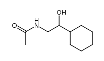 [2-Acetylamino-1-hydroxy-aethyl-(1)]-cyclohexan结构式