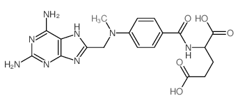 L-Glutamic acid,N-[4-[[(2,6-diamino-1H-purin-8-yl)methyl]methylamino]benzoyl]- (9CI) structure