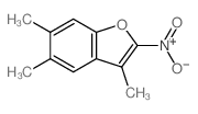 Benzofuran,3,5,6-trimethyl-2-nitro-结构式