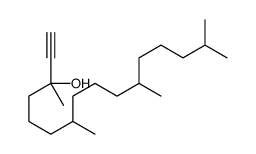 3,7,11,15-tetramethylhexadec-1-yn-3-ol结构式