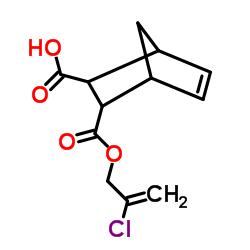 3-{[(2-Chloro-2-propen-1-yl)oxy]carbonyl}bicyclo[2.2.1]hept-5-ene-2-carboxylic acid Structure