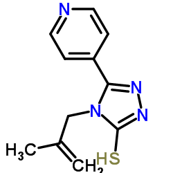 4-(2-METHYL-ALLYL)-5-PYRIDIN-4-YL-4H-[1,2,4]TRIAZOLE-3-THIOL结构式