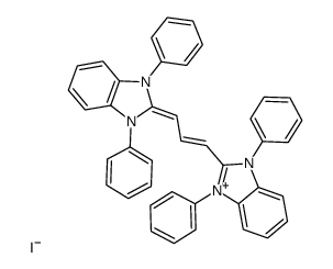 1,1',3,3'-tetraphenylbenzimidazoloncarbocyanine iodide Structure