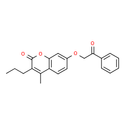 4-methyl-7-phenacyloxy-3-propylchromen-2-one结构式