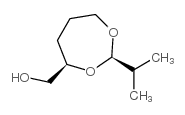 1,3-Dioxepane-4-methanol,2-(1-methylethyl)-,(2R,4R)-(9CI)结构式