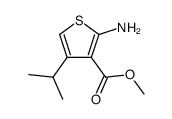 3-Thiophenecarboxylicacid,2-amino-4-(1-methylethyl)-,methylester(9CI)结构式