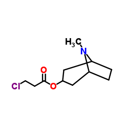 3-CHLORO-PROPIONIC ACID 8-METHYL-8-AZA-BICYCLO[3.2.1]OCT-3-YL ESTER structure