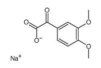 sodium 3,4-dimethoxyphenylglyoxylate结构式