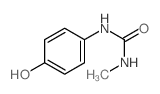 Urea,N-(4-hydroxyphenyl)-N'-methyl- Structure