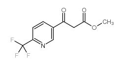 methyl 3-oxo-3-(6-(trifluoromethyl)pyridin-3-yl)propanoate structure