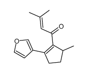 1-[(5S)-2-(3-Furyl)-5-methyl-1-cyclopenten-1-yl]-3-methyl-2-buten-1-one Structure