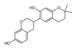 3-(7-Hydroxy-2,2-dimethylchroman-6-yl)chroman-7-ol Structure