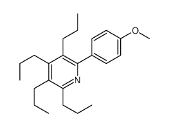 2-(4-methoxyphenyl)-3,4,5,6-tetrapropylpyridine结构式