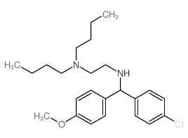 1,2-Ethanediamine,N1,N1-dibutyl-N2-[(4-chlorophenyl)(4-methoxyphenyl)methyl]- structure