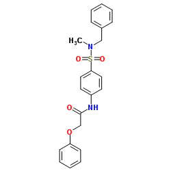 N-{4-[Benzyl(methyl)sulfamoyl]phenyl}-2-phenoxyacetamide结构式