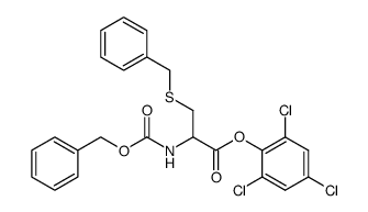 N-Benzyloxycarbonyl-S-benzyl-DL-cystein-(2,4,6-trichlor-phenylester) Structure