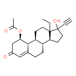 1-acetoxy-17-ethinyl-17-hydroxy-18-methyl-4-estren-3-one picture