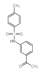 Benzenesulfonamide,N-(3-acetylphenyl)-4-methyl-结构式