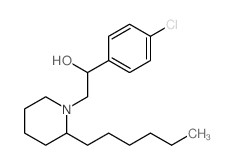 1-(4-chlorophenyl)-2-(2-hexyl-1-piperidyl)ethanol picture