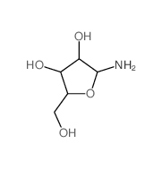 2-amino-5-(hydroxymethyl)oxolane-3,4-diol structure