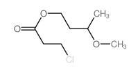 Propanoic acid,3-chloro-, 3-methoxybutyl ester结构式