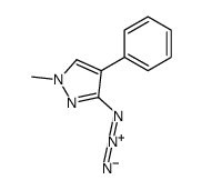 3-azido-1-methyl-4-phenylpyrazole Structure