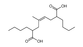 2,7-dibutyl-4-methyloct-4-enedioic acid结构式