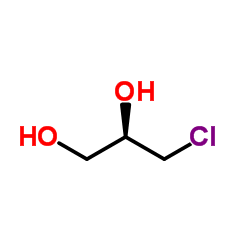 (R)-(-)-3-氯-1,2-丙二醇结构式