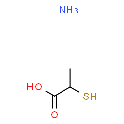 ammonium mercaptopropionate Structure