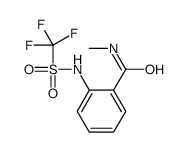 N-methyl-2-(trifluoromethylsulfonylamino)benzamide结构式