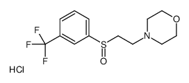 4-[2-[3-(trifluoromethyl)phenyl]sulfinylethyl]morpholine,hydrochloride Structure