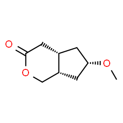 Cyclopenta[c]pyran-3(1H)-one, hexahydro-6-methoxy-, (4aR,6R,7aR)-rel- (9CI)结构式