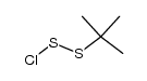 2-methyl-2-propanethiosulfenyl chloride结构式