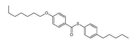 4-(Heptyloxy)thiobenzoic acid S-(4-pentylphenyl) ester结构式