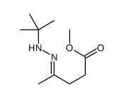 methyl 4-(tert-butylhydrazinylidene)pentanoate Structure