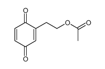 2-(3,6-dioxocyclohexa-1,4-dien-1-yl)ethyl acetate Structure