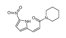 3-(5-nitro-1H-pyrrol-2-yl)-1-piperidin-1-ylprop-2-en-1-one Structure