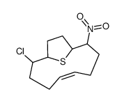 9-chloro-2-nitro-13-thiabicyclo[8.2.1]tridec-5-ene Structure