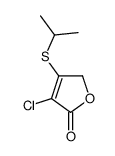 4-chloro-3-propan-2-ylsulfanyl-2H-furan-5-one结构式