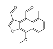 9-methoxy-5-methylbenzo[f][1]benzofuran-3,4-dicarbaldehyde Structure