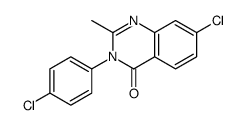 7-chloro-3-(4-chlorophenyl)-2-methylquinazolin-4-one Structure