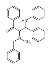 Propiophenone,3-anilino-2-(benzylmethylamino)-3-phenyl- (8CI)结构式