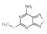 3-methylsulfanyl-8-thia-2,4,7,9-tetrazabicyclo[4.3.0]nona-2,4,6,9-tetraen-5-amine Structure