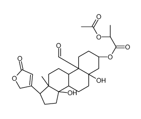 3β-[2-(Acetyloxy)-1-oxopropoxy]-5,14-dihydroxy-19-oxo-5β-card-20(22)-enolide structure