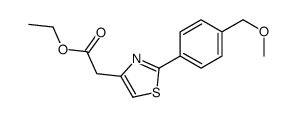 ethyl 2-[2-[4-(methoxymethyl)phenyl]-1,3-thiazol-4-yl]acetate Structure